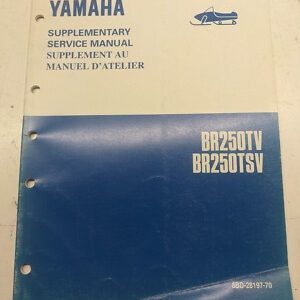 Yamaha Supplementary Service Manual Br250Tv Br250Tsv 8Bd-28197-70 Oem 1994