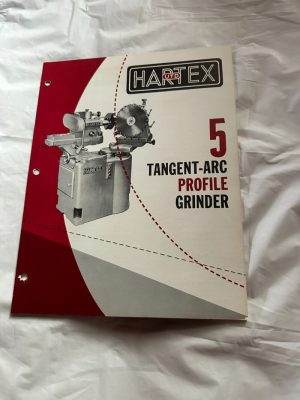 Hartex Utd Union Twist Drill Co. 5 Tangent Arc Profile Grinder Sales Brochure