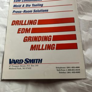 Vard-Smith Drilling Edm Consumables Grinding Milling Mold & Die Sales Brochure