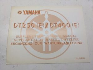 Yamaha Supplementary Service Manual Dt250(E) Dt400(E) Oem 1977 1R7-28197-81