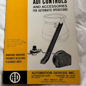 Automation Devices Inc Adi Controls & Accs For Auto Operations Sales Brochure