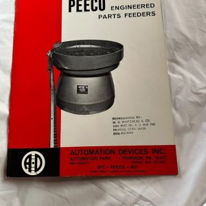 Automation Devices Inc Peeco, Vfc, Adi Engineered Parts Feeders Sales Brochure
