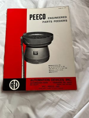 Automation Devices Inc Peeco, Vfc, Adi Engineered Parts Feeders Sales Brochure