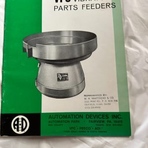 Automation Devices Inc Vfc, Peeco, Adi Vibratory Parts Feeders Sales Brochure