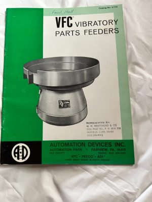 Automation Devices Inc Vfc, Peeco, Adi Vibratory Parts Feeders Sales Brochure