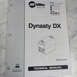 Miller Welder Technical Service Manual Parts List Book Dynasty Dx Tm-357A 1999