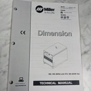 Miller Welder Technical Service Manual Parts List Dimension 302 562 Tm-277F 1998
