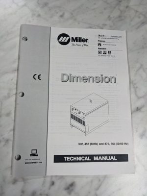 Miller Welder Technical Service Manual Parts List Dimension 302 562 Tm-277F 1998