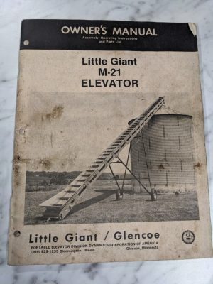 Little Giant Instruction Service Manual Parts List Book M-21 Elevator Model