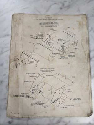 Little Giant Parts List Book M-21 Portable Elevator Model