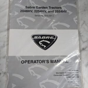 John Deere Sabre 2048 2254 2554 Hv Operator Service Manual Omm136080 D8