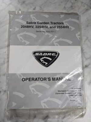 John Deere Sabre 2048 2254 2554 Hv Operator Service Manual Omm136080 D8