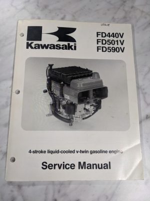 Kawasaki Service Manual Fd 440 501 590 V Liquid Cooled V-Twin Engine 1994