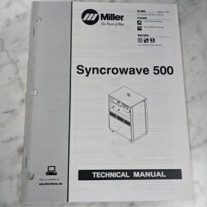 Miller Welder Technical Service Manual Parts List Syncrowave 500 Tm-350A 1997