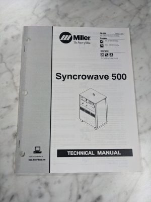 Miller Welder Technical Service Manual Parts List Syncrowave 500 Tm-350A 1997