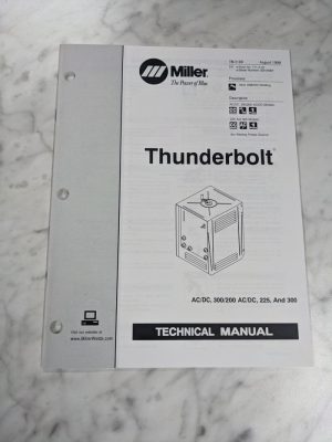 Miller Welder Technical Service Manual Parts List Thunderbolt Tm-316B 1999