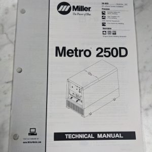 Miller Welder Technical Service Manual Parts List Book Metro 250D Tm-402B 1997