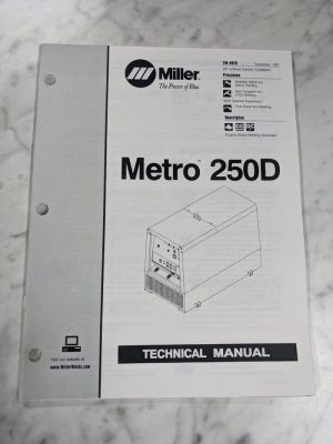 Miller Welder Technical Service Manual Parts List Book Metro 250D Tm-402B 1997
