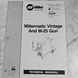 Miller Welder Techinical Service Manual Parts Vintage Millermatic Tm-1311E 1998
