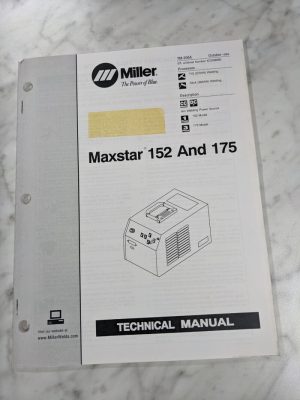 Miller Welder Techinical Service Manual Parts List Maxstar 152 175 Tm-206A 1999