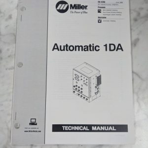 Miller Welder Techinical Service Manual Parts List Automatic 1Da Tm-1578A 1998