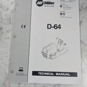 Miller Welder Techinical Service Manual Parts List Book D-64 Tm-1582C 1999