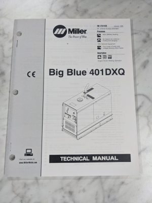 Miller Welder Techinical Service Manual Parts List Big Blue 401Dxq Tm-173 1999
