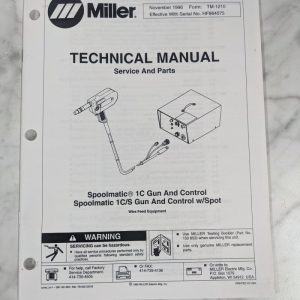 Miller Welder Techinical Service Manual Parts List Spoolmatic 1C Tm-1210 1996