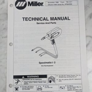 Miller Welder Techinical Service Manual Parts List Spoolmatic 2 Tm-1211 1996