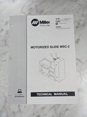 Miller Welder Techinical Service Manual Parts List Slide Msc-2 Tm-1096 1997