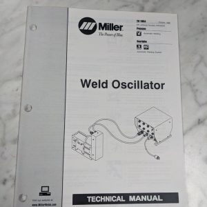 Miller Welder Techinical Service Manual Parts List Weld Oscillator Tm-1085A 1998
