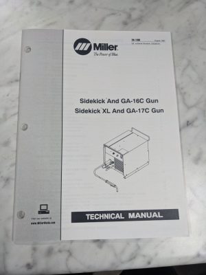 Miller Welder Techinical Service Manual Parts Sidekick Ga-16C Xl Tm-1306 1997