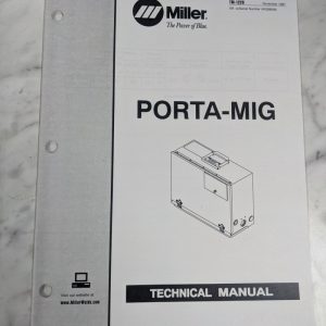 Miller Welder Techinical Service Manual Parts List Book Porta-Mig Tm-1220 1997