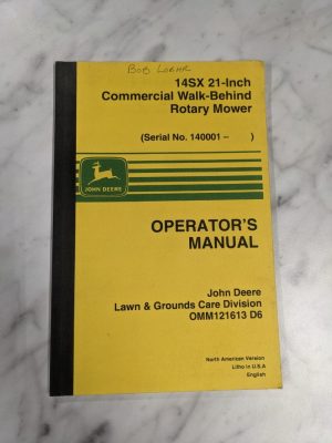John Deere Operator Service Manual 14Sx 21” Walk Rotary Mower Omm121613