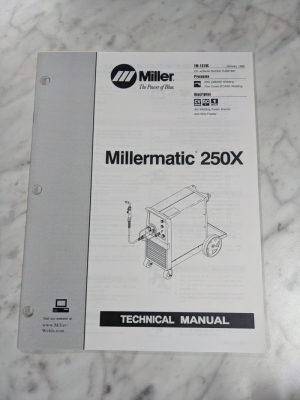 Miller Welder Techinical Service Manual Part List Millermatic 250X Tm-1319C 1999