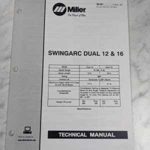 Miller Welder Techinical Service Manual Parts Swingarc Dual 12 16 Tm-1517 1997