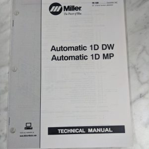 Miller Welder Techinical Service Manual Parts Automatic 1D Dw Mp Tm-1536 1997