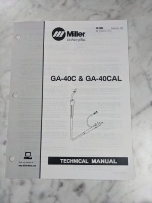 Miller Welder Techinical Service Manual Parts List Book Ga-40Cal Tm-1535 1997