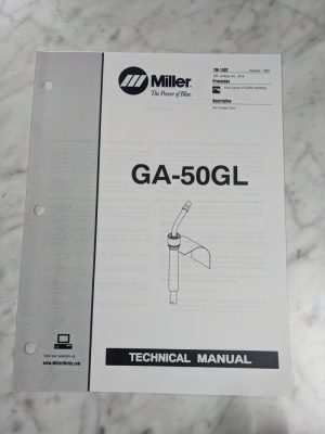 Miller Welder Techinical Service Manual Parts List Book Ga-50Gl Tm-1532 1997