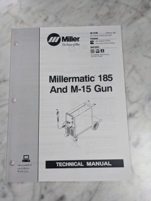 Miller Welder Techinical Service Manual Parts List Millermatic 185 Tm-1313D 1999