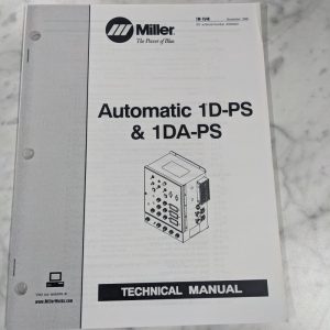 Miller Welder Techinical Service Manual Parts Automatic 1D-Ps 1Da Tm-1548 1996