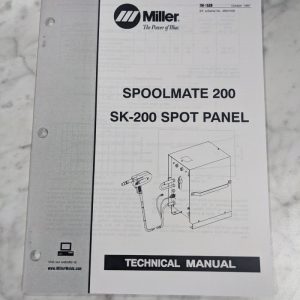 Miller Welder Techinical Service Manual Parts Spoolmate 200 2K-200 Tm-1539 1997