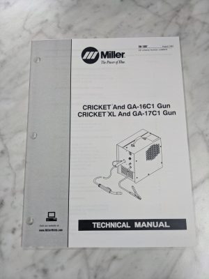 Miller Welder Techinical Service Manual Parts List Cricket Xl Tm-1307 1997-