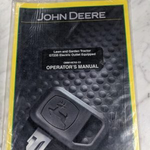 John Deere Operator Service Manual Gt235 Lawn Garden Tractor Omm146765 Elec