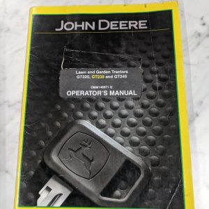 John Deere Operator Service Manual Gt225 Gt235 Gt245 Garden Tractor Omm148971