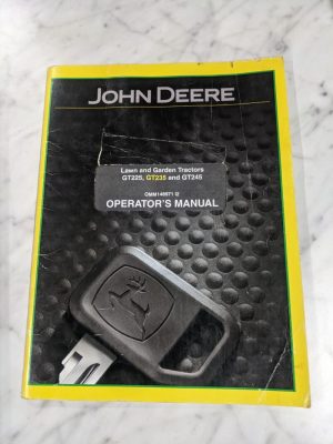 John Deere Operator Service Manual Gt225 Gt235 Gt245 Garden Tractor Omm148971