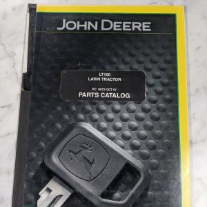 John Deere Service Parts List Book Manual Catalog Lt160 Lawn Tractor Pc 9072