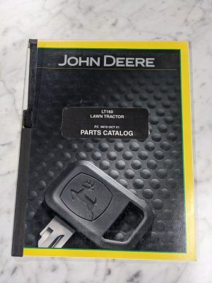 John Deere Service Parts List Book Manual Catalog Lt160 Lawn Tractor Pc 9072