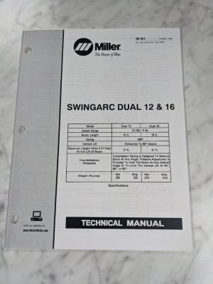 Miller Welder Techinical Manual Service Parts Book Swingarc Dual 12 16 Tm-1517