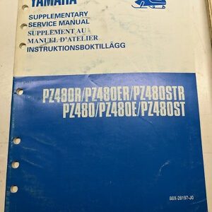 Yamaha Supplementary Service Manual Pz480 R Er Str E St 88X-28197-J0 Oem 1990